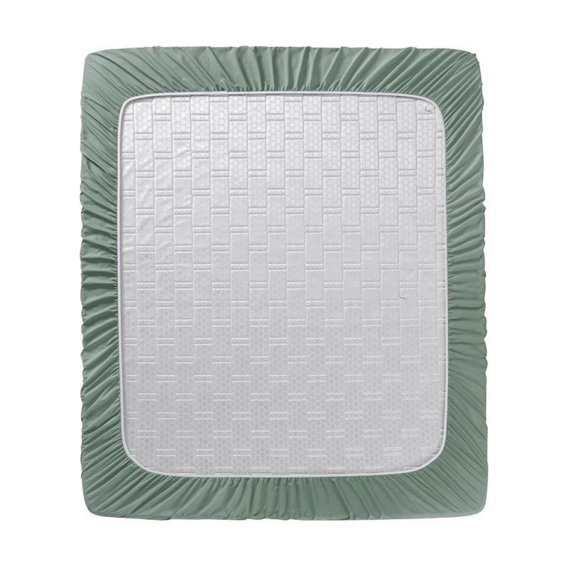 Clara Clark Flex Top King Sheets - Hotel Luxury 6 Piece Bed Sheets for Top Split King Bed - Soft Bedding Sheets & Pillowcases, Head Split King Size. New Sage Green - Image 3