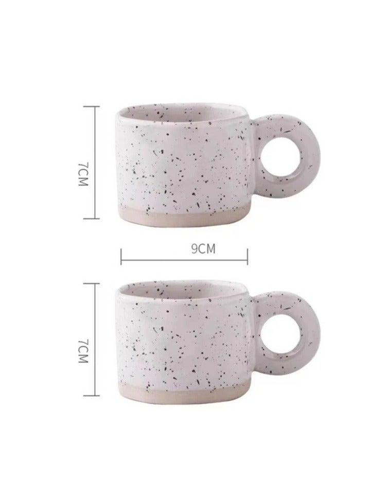 Ceramic Coffee Mug with Handle, Tea Mug for Drinks, Cappuccino, Latte, Espresso 300ml White - Image 4