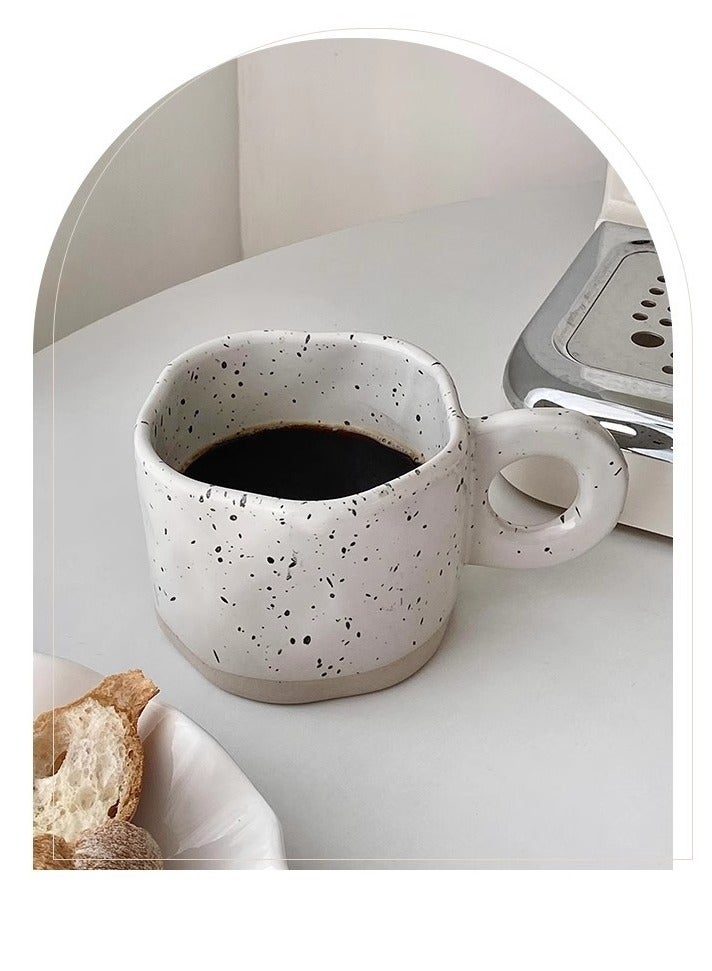 Ceramic Coffee Mug with Handle, Tea Mug for Drinks, Cappuccino, Latte, Espresso 300ml White - Image 2