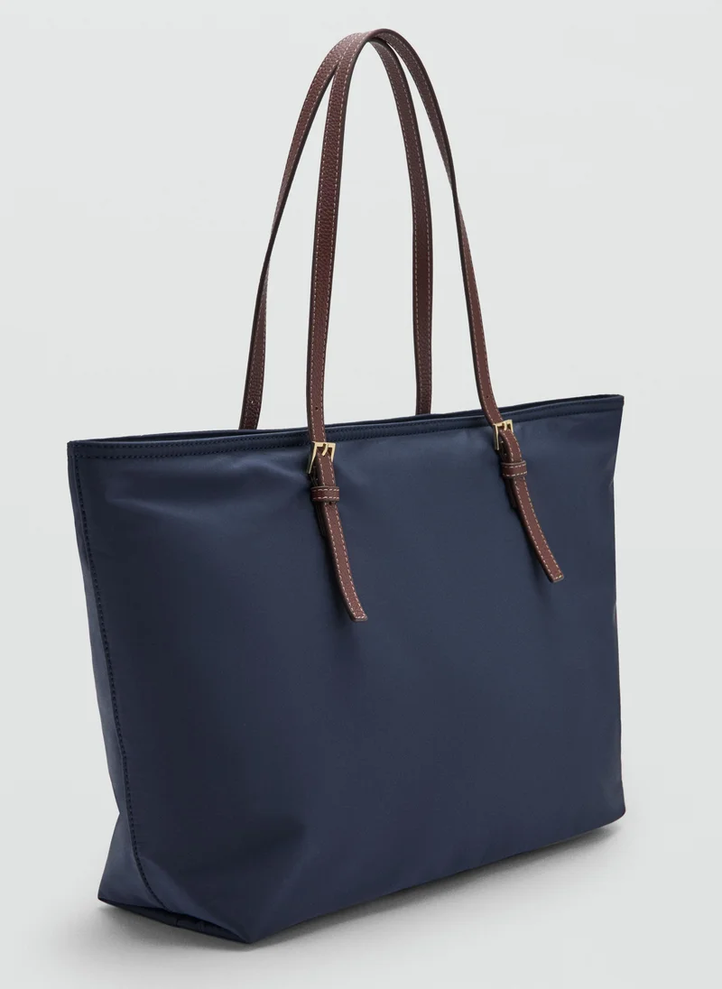 مانجو Shopper Bag With Buckle Details