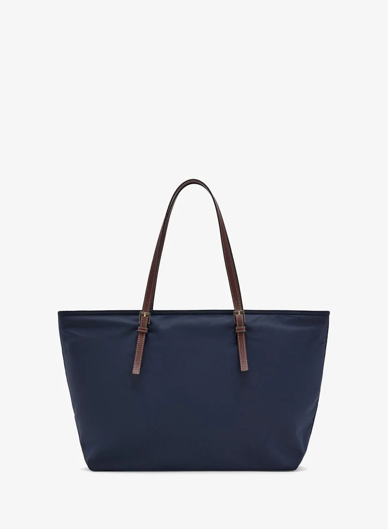 Shopper Bag With Buckle Details