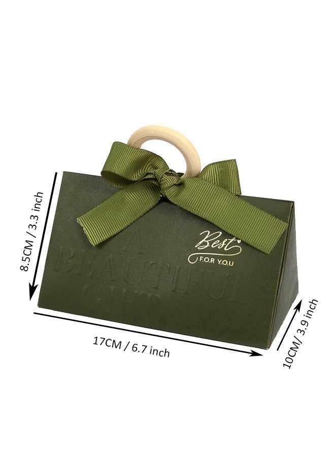 Generic - Small Gift Box for Ladies with Ribbon and Wooden Handle Homemade with Thought - Image 1