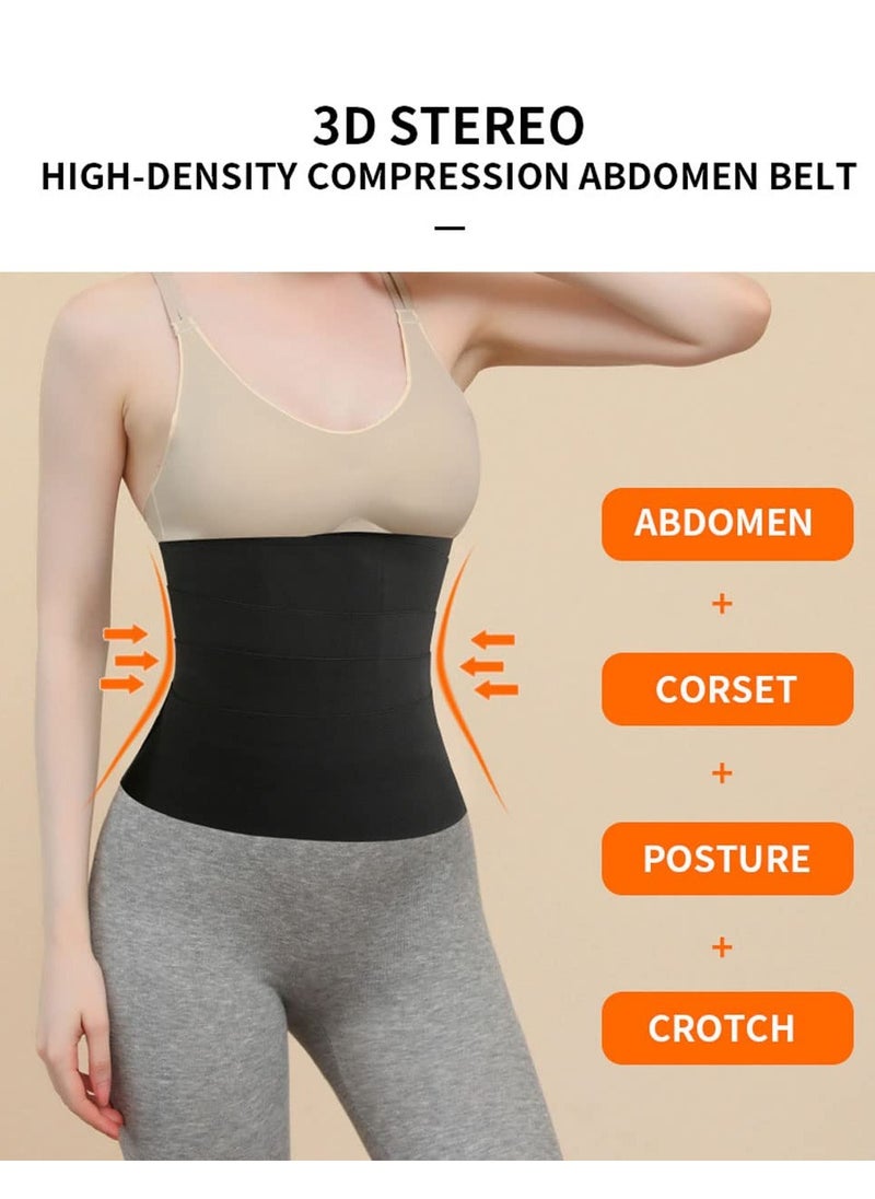 Cuken 3M Waist Trainer for Women Lower Belly Fat, Slimming Tummy Wrap Belt Adjustable Comfortable Back Braces for Lower Back Pain Relief Abdominal Body Slimming Belt For Flat Tummy Belly Slimming Belt Sweat Band, Non-Slip  - Image 4