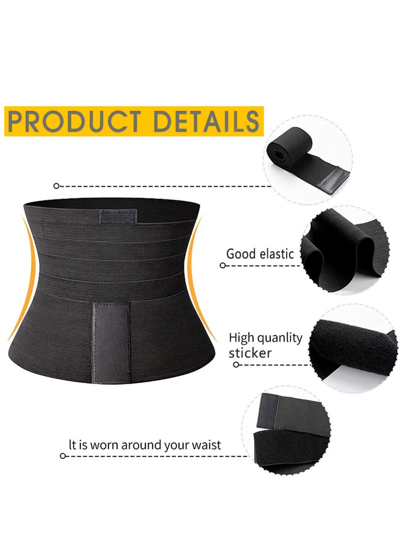 Cuken 3M Waist Trainer for Women Lower Belly Fat, Slimming Tummy Wrap Belt Adjustable Comfortable Back Braces for Lower Back Pain Relief Abdominal Body Slimming Belt For Flat Tummy Belly Slimming Belt Sweat Band, Non-Slip  - Image 3