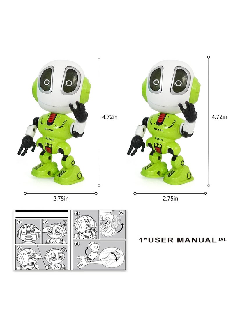 Excefore - Talking Robot for Kids, Education Robot Toy Mini Robot with LED Eyes New Smart Toys for 3-9 Year Old Boys Girls Best Birthday Gifts(Green) - Image 1