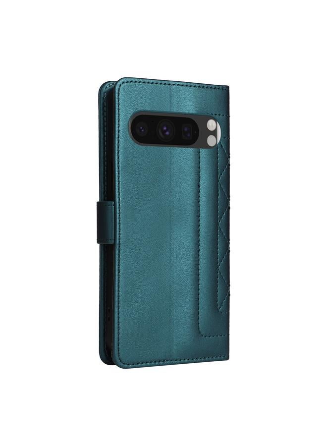 The Bros Phone Case For Google Pixel 9 Diamond Lattice Leather Flip Phone Phone Case - Image 3