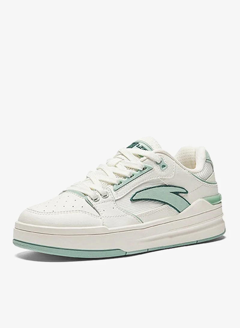 ANTA Stree LT 2 Skater sneakers | Classic Color-Block Trendy Women Low-Top White