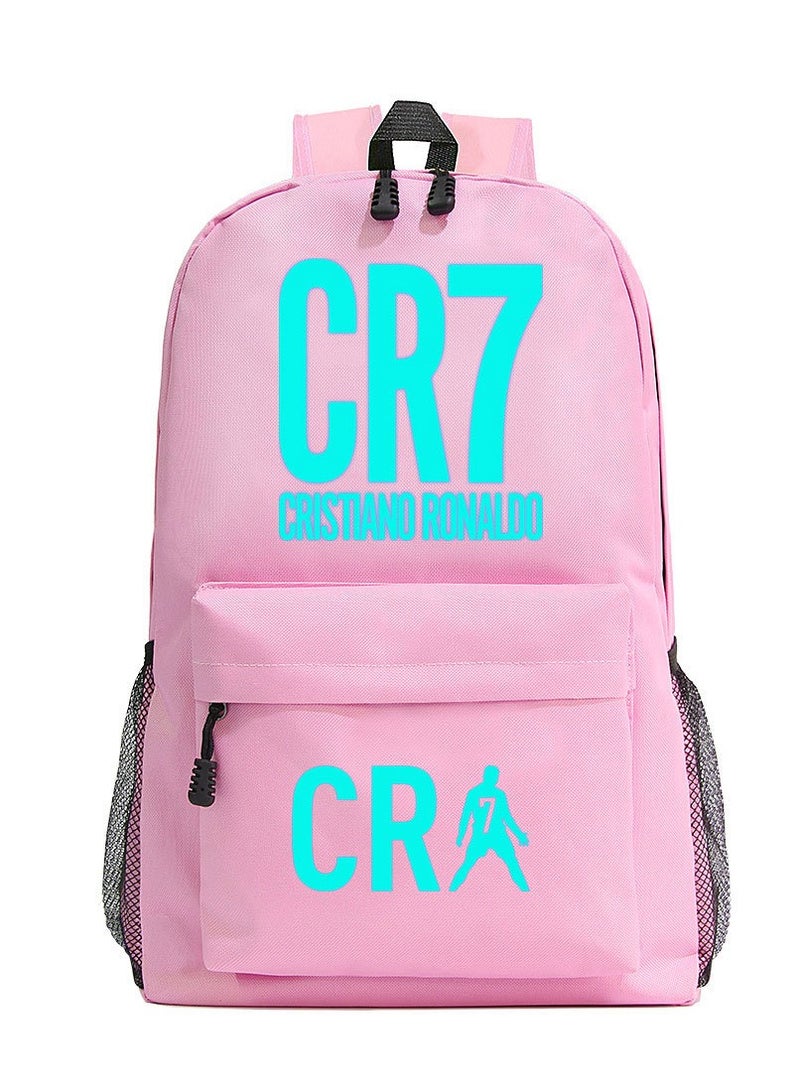CR7 Blue Luminous Youth Casual Backpack