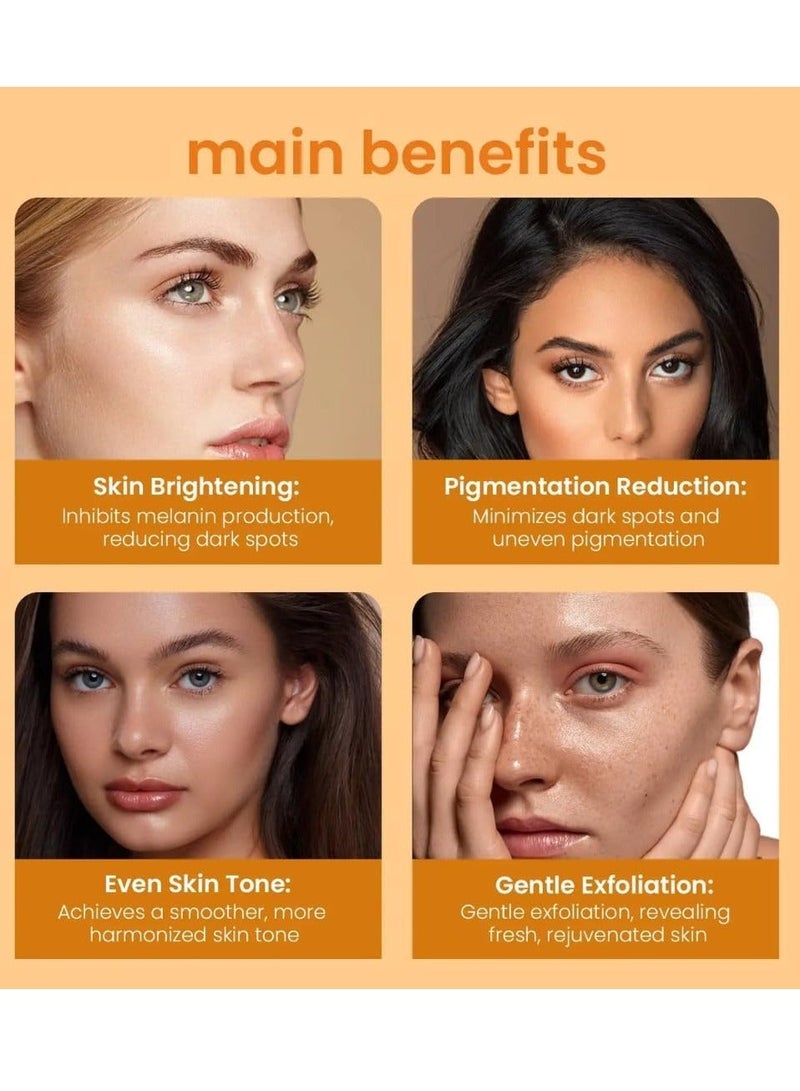 NIKITA.VIVI صابون كركم 100 جرام للوجه والجسم - صابون مقشر للوجه بالكركم وحمض كوجيك - صابون يدوي للوجه بحمض كوجيك مع الريتينول والكولاجين للبقع الداكنة - تنظيف عميق وتقشير المسام - Image 3