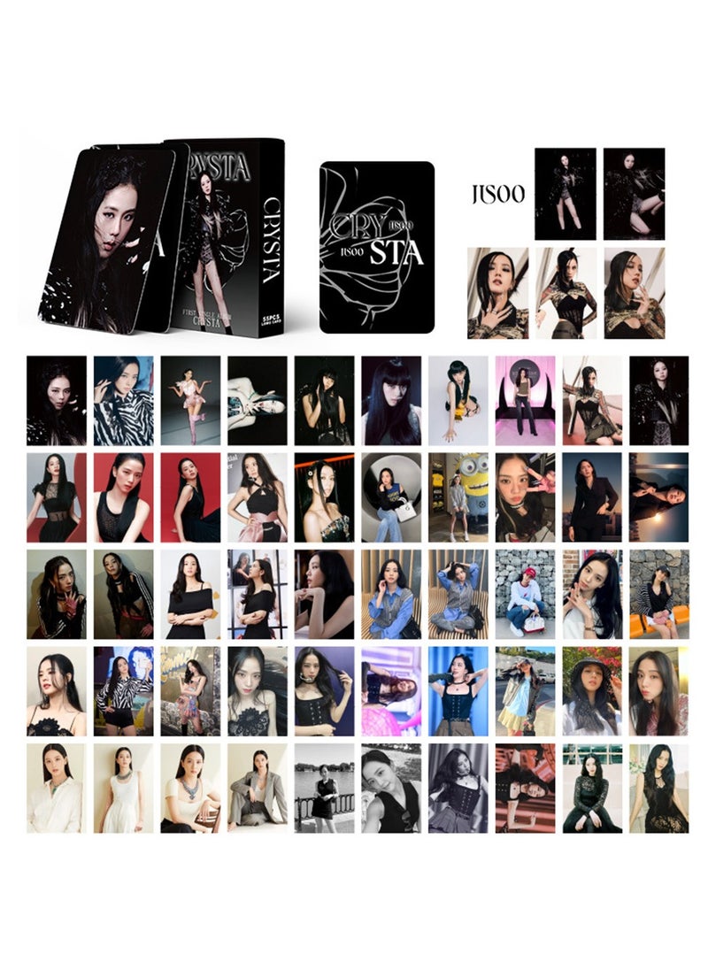xozgdovg Integrate small card KPOP Korean Wave photo card 55 boxed DIY collection IVE aid ROSE card 