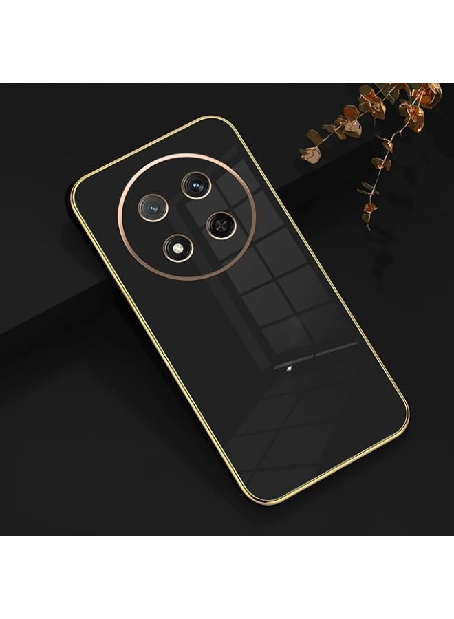 حافظة متوافقة مع Honor X9C، حافظة سيليكون مضادة للصدمات، لحافظة هاتف Honor X9C، غلاف حماية رقيق لطيف (أسود) - Image 2