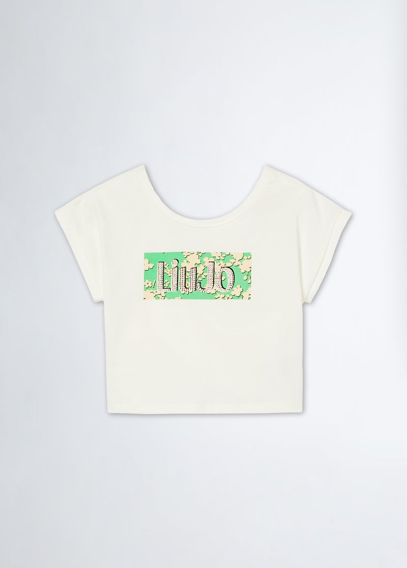 Liu Jo T-shirt with crossover back - Image 1