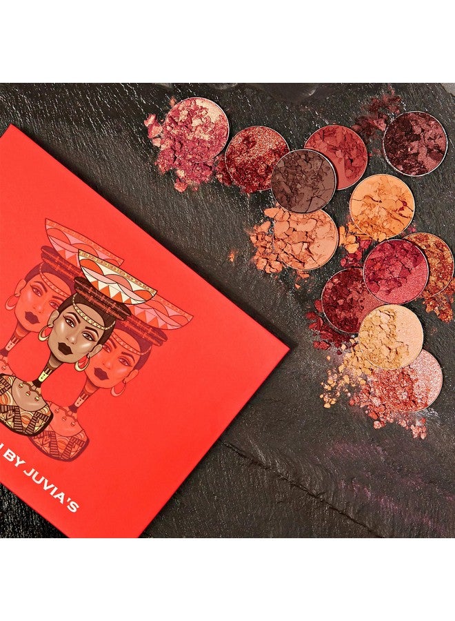 Juvia's Place Palette The Saharan - Reds, Black, White, Golds, Peach, Shades of 12, Bold Mattes and Flattering Shimmer, Professional Eye Makeup, Pigmented Palette for Eye Color & Shine - Image 5
