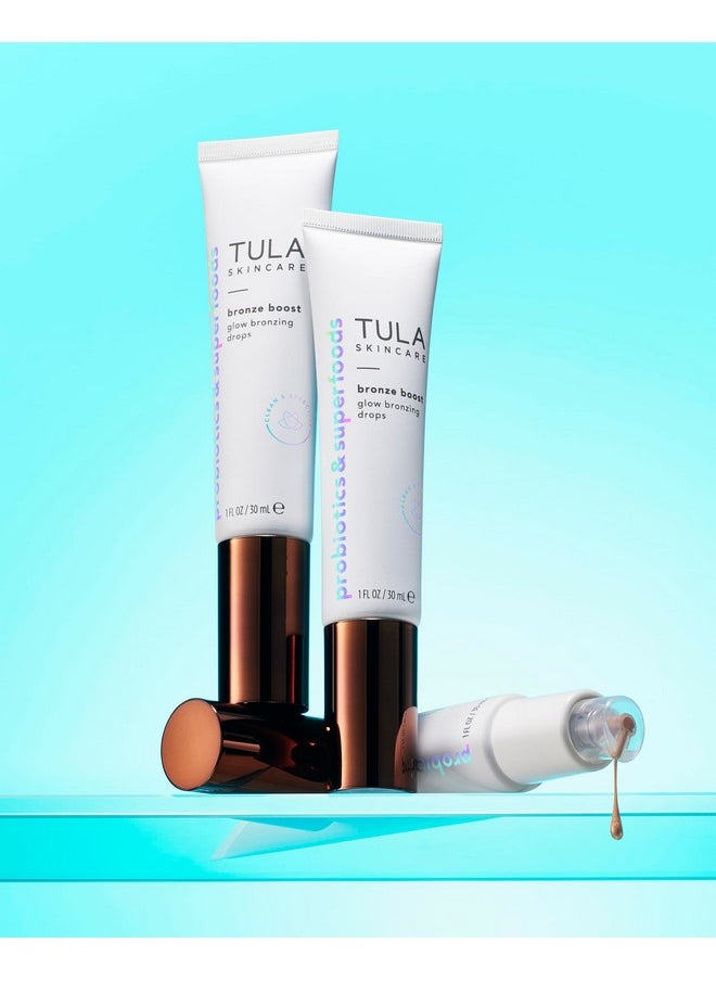 TULA TULA Skin Care Bronze Boost Glow Bronzing Drops - Provides Natural Glow, Evens Skin Tone, Plumps and Hydrates Skin, Contains Niacinamide, Hyaluronic Acid and Green Tea, 1 Fl Oz.  - Image 3