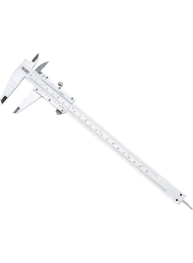 بي إم بي تولز أداة قياس الفرجار المصنوعة من الفولاذ المقاوم للصدأ عالية الجودة ومقاومة للماء مع غطاء رأس بلاستيكي فضي مقاس 8 بوصات K20210 - Image 1