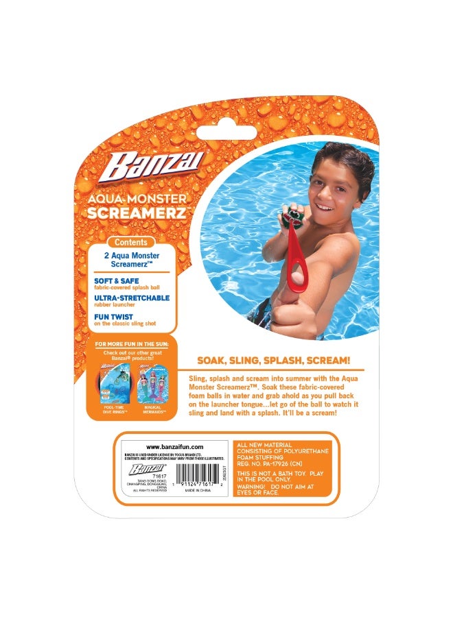 BANZAI AQUA MONSTER SCREAMERZ - 2PCS - Image 4