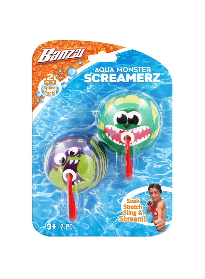 BANZAI AQUA MONSTER SCREAMERZ - 2PCS - Image 1