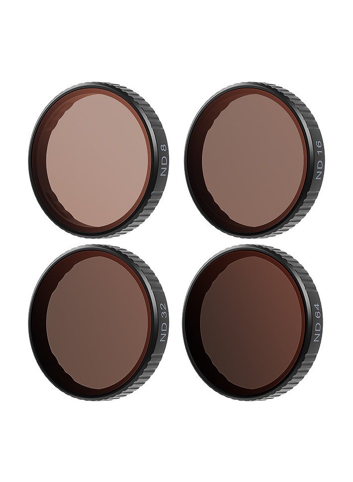 aMagisn Camera Filter Set for DJI Osmo Action 5 Pro/4/3 – ND8 ND16 ND32 ND64  – Anti-Reflection, Anti-Scratch, Clear Imaging Lens Filter for Action Camera Shooting - Image 1