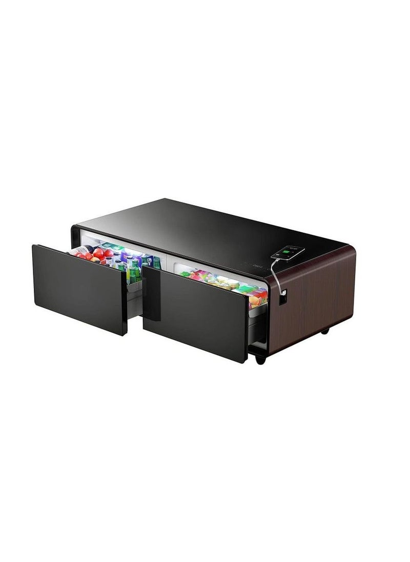 BANCOOL - Smart table with Refrigerator / brown - Image 1