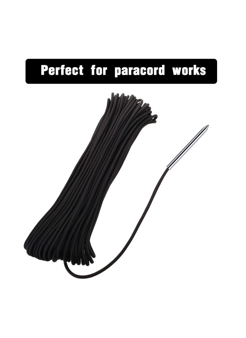 KASTWAVE - 6 Pieces Paracord Stitching Set Silvery 6 Sizes Paracord FID Lacing Stitching Needles Paracord Smoothing Tool Lacing Leathercraft Needle for Paracord - Image 1