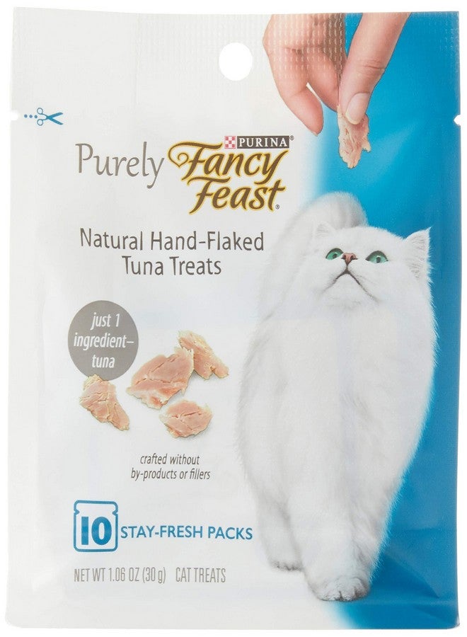 Purina Fancy Feast Purely Natural Hand-Flaked Tuna Cat Treats 1.06 Oz. Pouch - Image 3