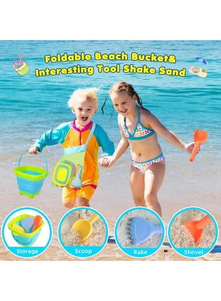 Xgunion Collapsible Beach Sand Bucket Packs Foldable Sand