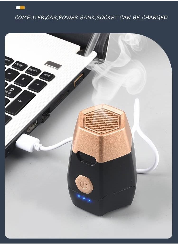 Bukhoor Portable Rechargeable Electric USB Smart Handheld Evaporator Incense Burner  - Image 1