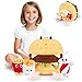 SuzziPals 4in1 Hamburger Plush Toys with Baby Plushies 4pcs Set Stuffed Animals Surprise Inside Soft Squishy Cheeseburger Pillow Plushies Decor Cuddly Stuffed Toys Gift for Kids Adults - Image 2