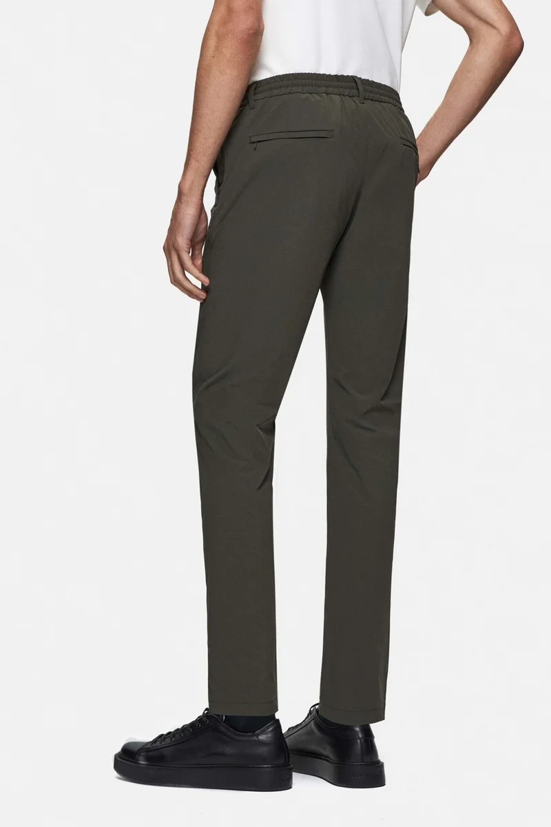 D'S DAMAT D'S Groom Ds Groom Relaxed Fit Khaki Dobby Thin and Light RPT Jogger Pants