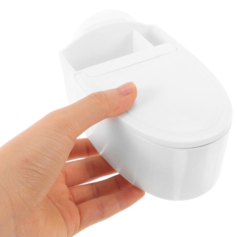 Retro Toilet Shaped Wall Mounted Ashtray With Lid Indoor Bathroom Ash Holder - Image 5