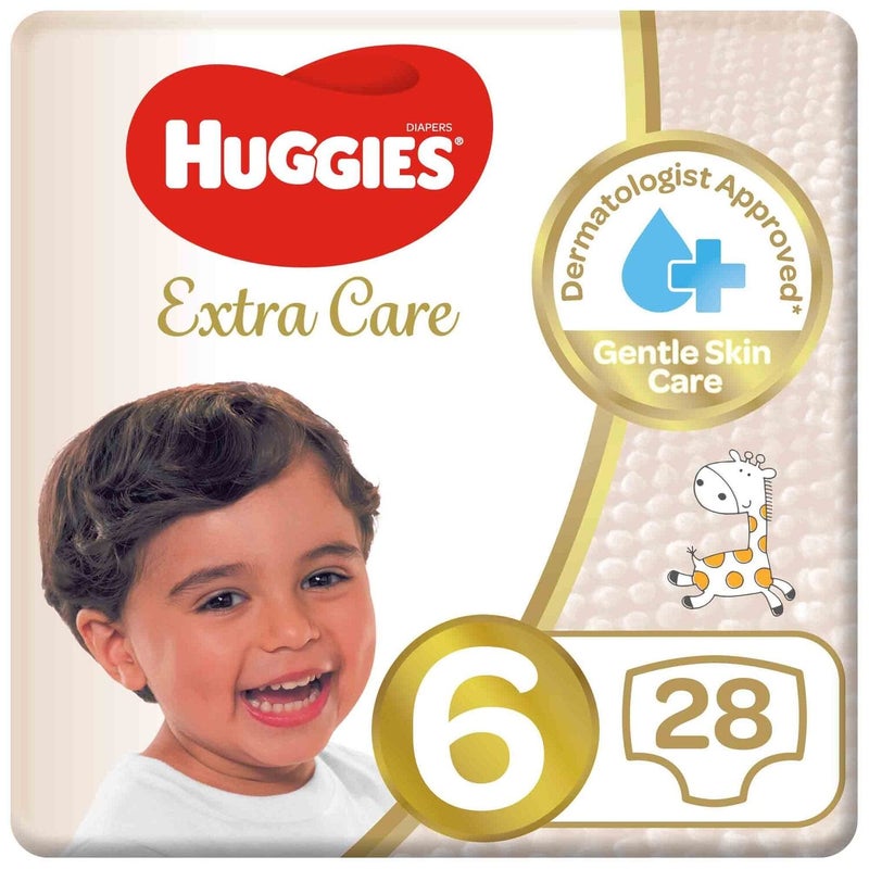 Huggies Extra Care Size 6 15+ kg Value Pack 28 pcs