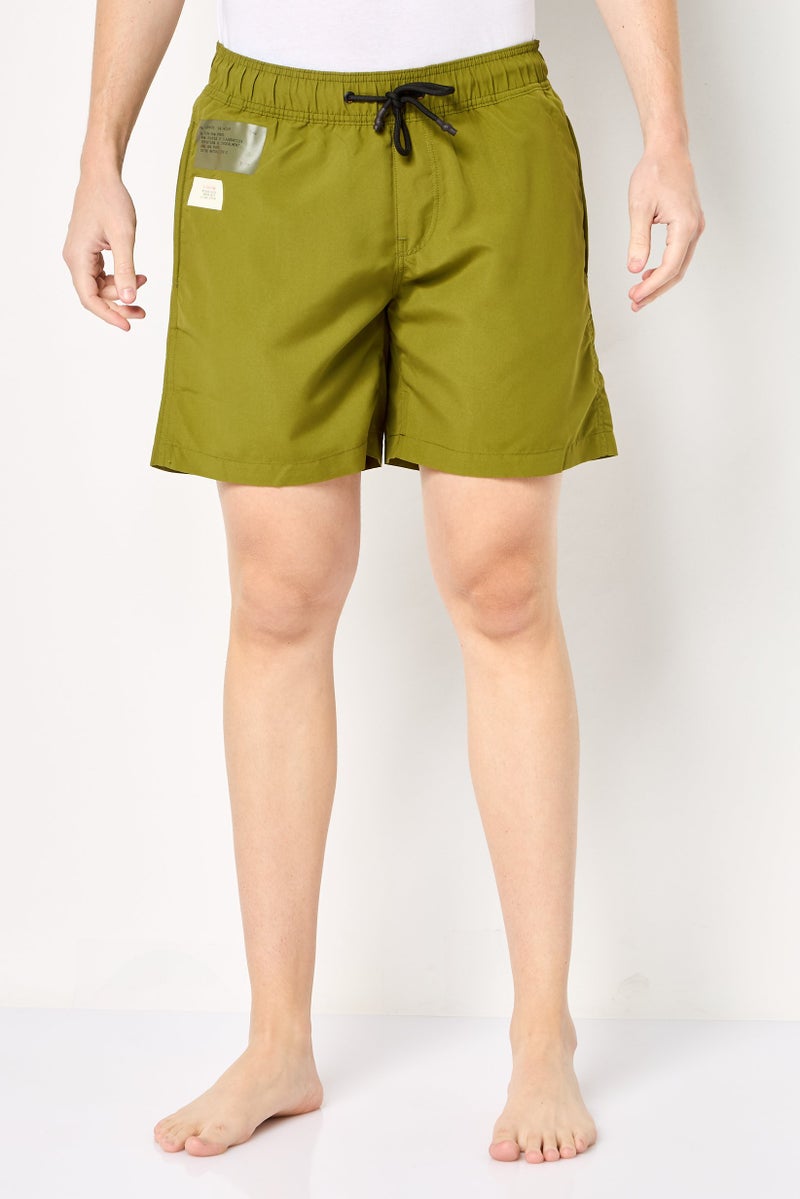 G-Star RAW Men Graphic Print Board Shorts, Olive - Image 1