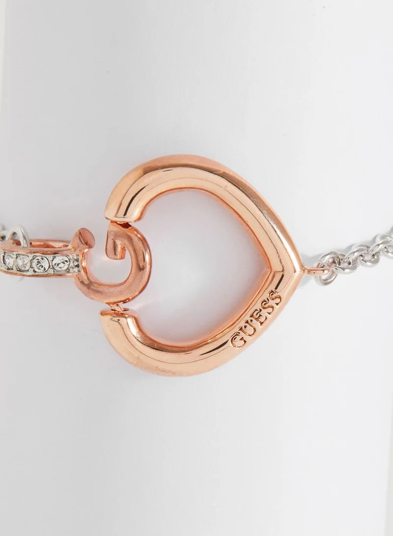 GUESS B-Bold G Heart Bracelet