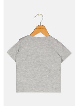CONVERSE Toddlers Boy Graphic Print T-Shirt, Grey Combo  - Image 2