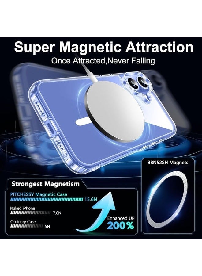 ELTRAZONE Privacy Case for iPhone 16 Plus, Clear Magnetic iPhone 16 Plus Case with Privacy Screen Protector & Camera Protector, Ultra Slim Shockproof TPU Bumper Hard PC Cover – Full Protection, Wireless Charging Compatible - Image 5