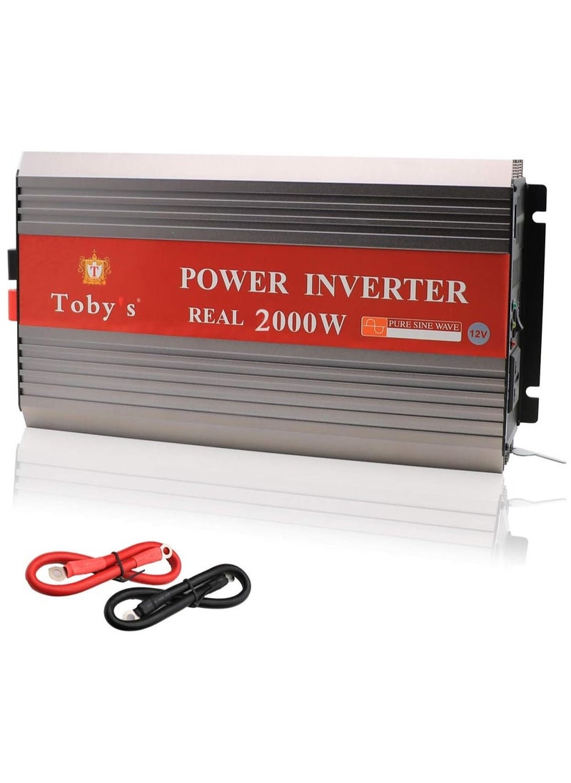 توبيز توبي 2000 واط سيارة العاكس DC 12V إلى AC 220V السيارات الجهد المحول  - Image 1
