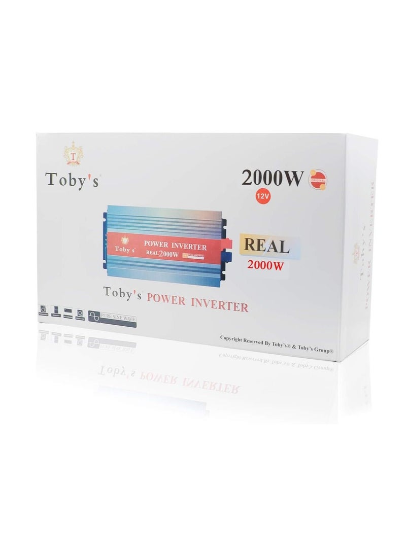 توبيز توبي 2000 واط سيارة العاكس DC 12V إلى AC 220V السيارات الجهد المحول  - Image 4