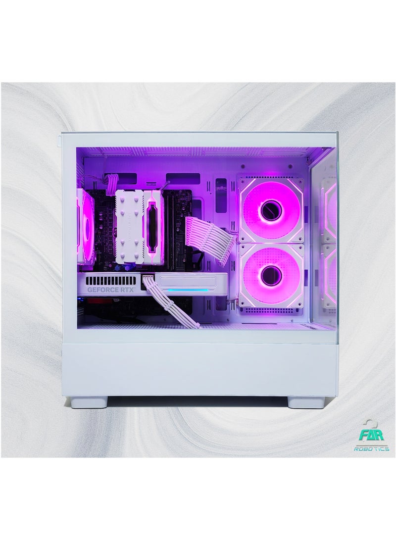 2 FAR ROBOTICS T-400 White - AMD Ryzen 5 5600 | RTX 5060 | 16GB DDR4 | 1TB NVME M.2 SSD | Windows 11 pro | 1 Year Warranty | WIFI | Bluetooth [T-451] white - Image 4