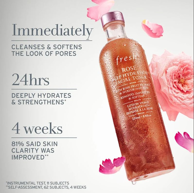 FRESH-Rose DEEP Hydration Facial Toner with HYALURONIC Acid Jumbo - Image 2