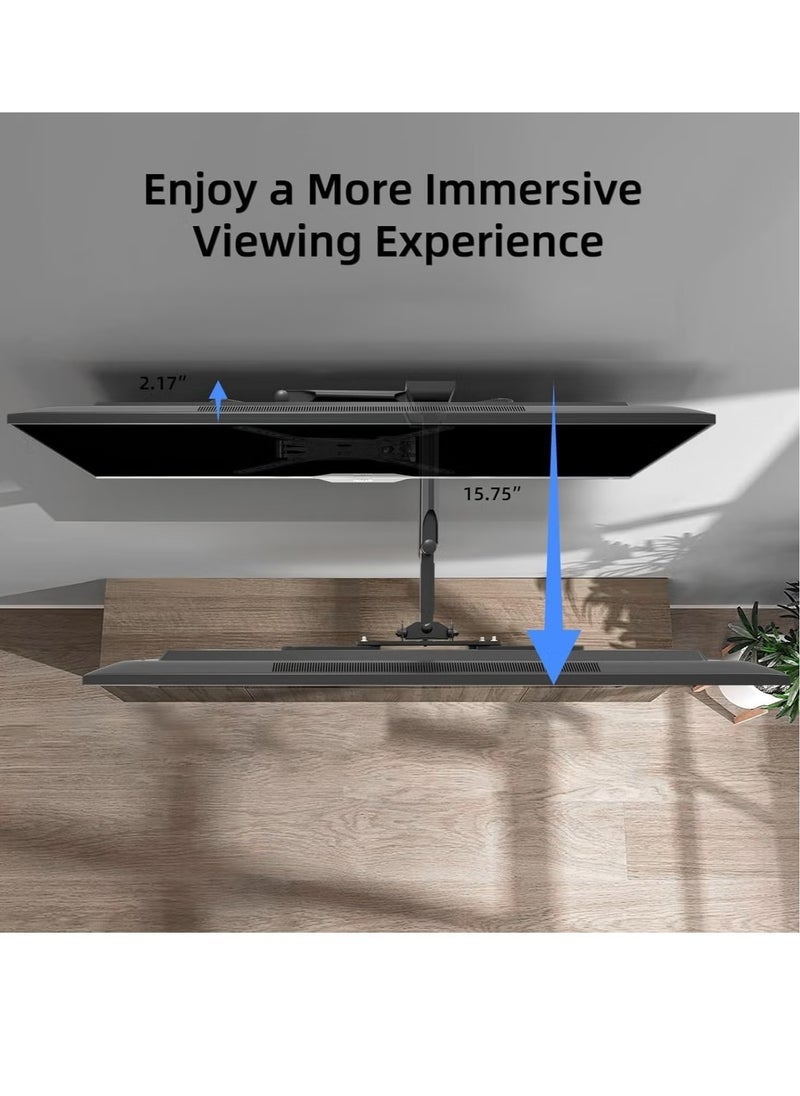 Gravity "Adjustable TV Wall Mount with Swivel & Tilt – TV Arm Bracket for 32''-55'' LED, LCD, and Plasma TVs, Supports Up to 70lbs, VESA 400x400mm" - Image 2