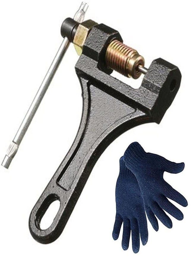 INDITRUST Bicycle Chain Pin Remover Chain Breaker WITH GLOVES Bike Link Breaker Splitter MTB Cycle Repair Tool Bicycle Chain Puller Link Extractor Cycling Repair - Image 1