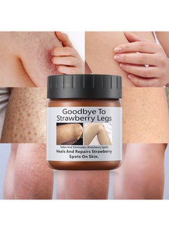 MOOYAM Women's Strawberry Legs Treatment, Rough Bump Body Cream, Dry Skin Lotion, Strawberry Skin Remover, Pilaris Keratosis Pilaris Treatment Moisturising Cream Body Moisturiser For Brightening Dry Areas 120g  - Image 1