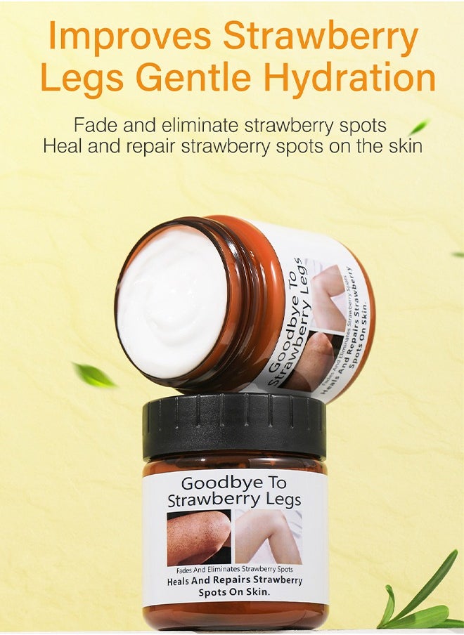 MOOYAM - Women's Strawberry Legs Treatment, Rough Bump Body Cream, Dry Skin Lotion, Strawberry Skin Remover, Pilaris Keratosis Pilaris Treatment Moisturising Cream Body Moisturiser For Brightening Dry Areas 120g - Image 1