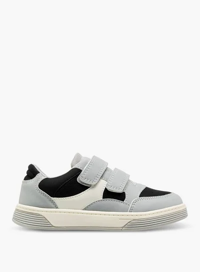 جونيورز حذاء رياضي بألواح وإغلاق بشريط لاصق