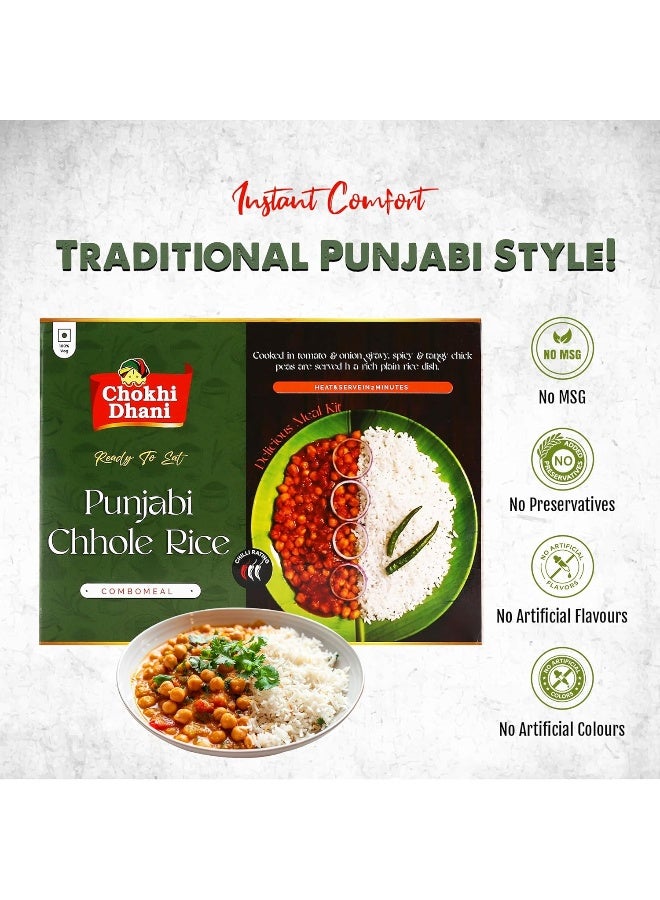 Chokhi Dhani Punjabi Chole Rice 350 gm | Ready to Eat Meal | Just Heat & Eat | Microwaveable | Stove Top or Hot Water | Ready in 2 Minutes - Image 5