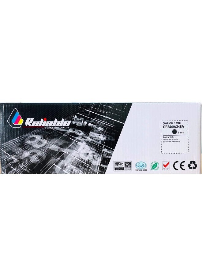 Reliable - Reliable Compatible Toner Cartridge Replacement for HP CF244A/248A TONER CARTRIDGE for HP LaserJet Pro M15w/15a,HP LaserJet Pro MFP 28w/28a - Image 1