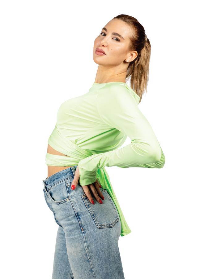 زيسي بلوزة نسائية ملفوفة - Image 3