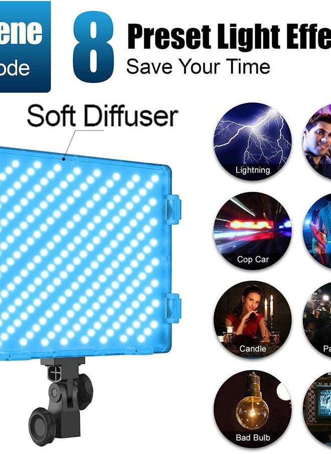GVM Great Video Maker GVM RGB LED Video Lights Photography Lighting Kit, 50W Bi-Color 3200K-5600K Studio Lights, 2-Packs 672 Led Beads APP Control Film Lights Panels for Videography/Streaming/Gaming/YouTube CRI 97+  - Image 2