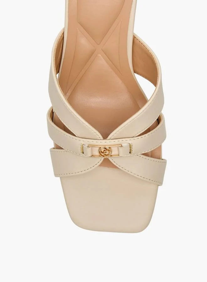 Celeste IVORY Women Flared Heel Sandals for Women | Best Price UAE