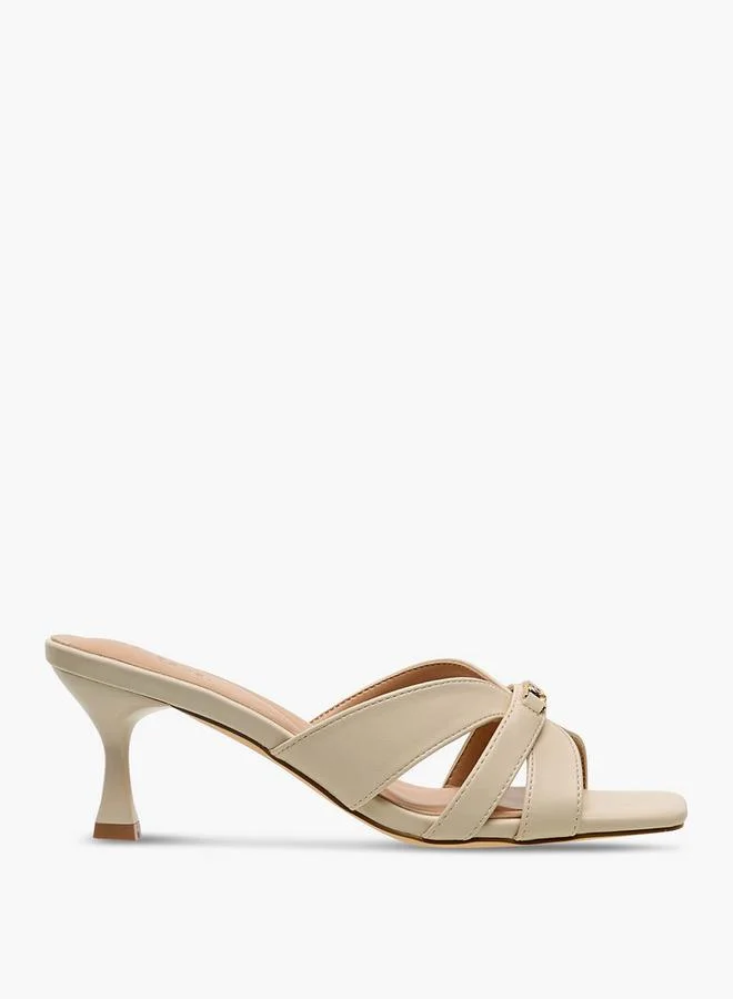 Celeste IVORY Women Flared Heel Sandals for Women | Best Price UAE